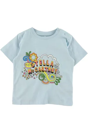 Stella McCartney T-shirt - BlÃ¥ m. Print