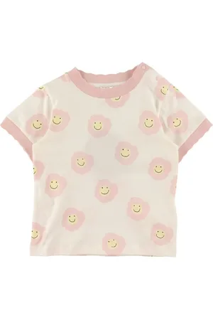 Stella McCartney T-shirt - Hvid/Rosa m. Blomster