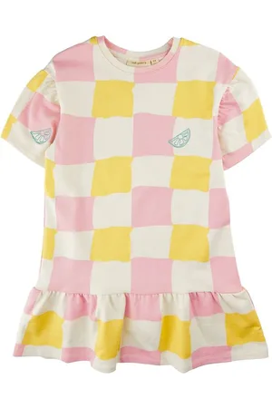 Soft Gallery Kjole - Sweat - SgElodie - Check Picnic - Gardenia