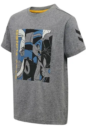 Hummel T-shirt - hmlSpace Jam Tres - GrÃ¥meleret m. Print
