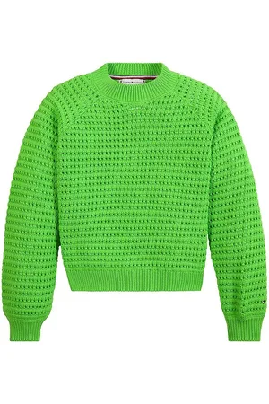 Tommy Hilfiger Bluse - Strik - Crochet - Spring Lime