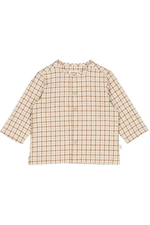WHEAT Skjorte - Shelby - Golden Dove Check