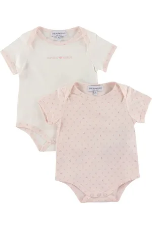 Emporio Armani Bodyer k/Ã¦ - 2-pak - Aquile Rosa/Hvid