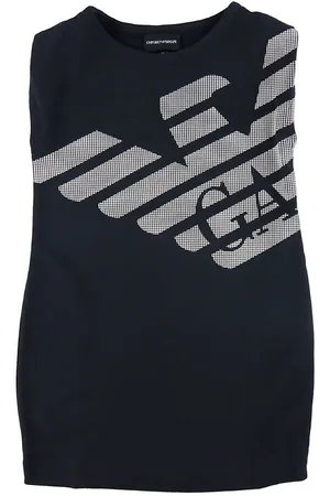 Emporio Armani Sweatkjole - Navy m. Hvid