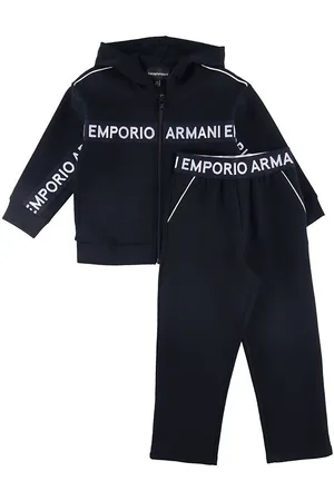 Emporio Armani Cardigan/Bukser - Navy m. Logostribe