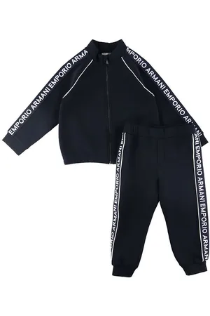 Emporio Armani Cardigan/Bukser - Navy m. Logostribe