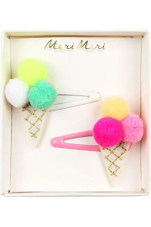 Meri Meri HÃ¥rspÃ¦nde - 5 cm - Ice Cream PomPom Hair Clips