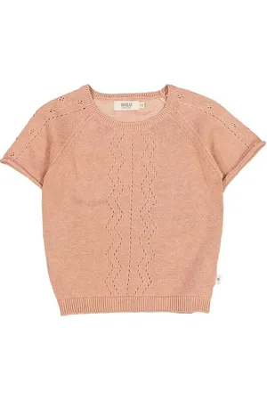 WHEAT Strik T-Shirt - Strik - Bella - Rose Dawn m. HulmÃ¸nster