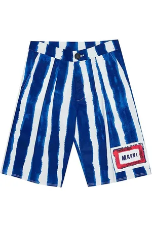 Marni Shorts - BlÃ¥/Hvidstribet