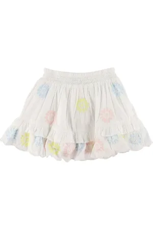 Stella McCartney Nederdel - Hvid/Pastel m. Blomster