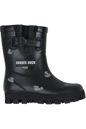 Rubberduck GummistÃ¸vler - Sort m. Logo