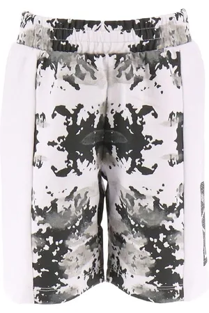 EA7 Sweathorts - Hvid/Sort m. Camouflage