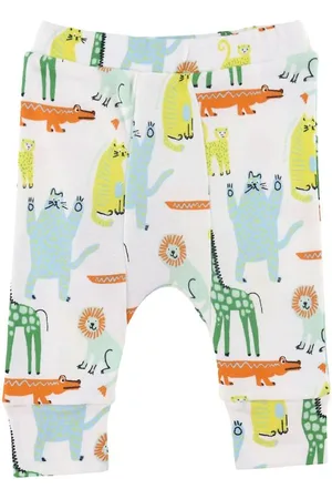 Stella McCartney Leggings - Hvid m. Dyr