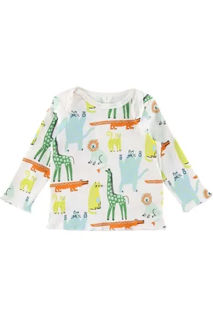 Stella McCartney Bluse - Hvid m. Dyr