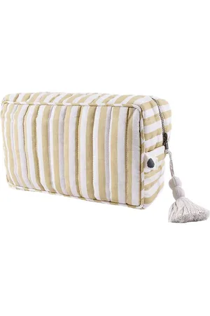 Pine Cone Toilettaske - 24 cm - Lulu - Mustard Stripe