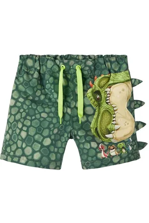 NAME IT Badeshorts - NmmMad Gigantosaurus - Laurel Wreath