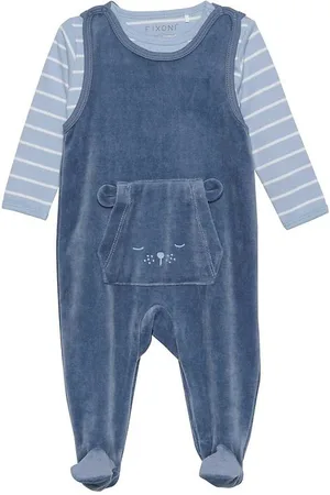 FIXONI Sparkedragt m. Body l/Ã¦ - Velour - Blue Fushion