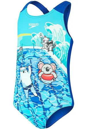 Speedo Badedragt - Digital Printed - BlÃ¥