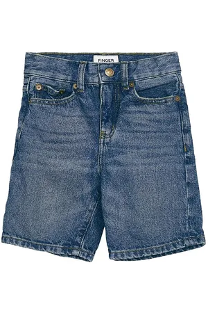 Finger in the Nose Denimhorts - Edward - Medium Blue