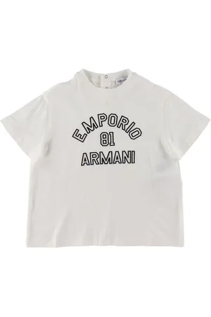 Emporio Armani T-shirt - Hvid m. Navy
