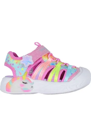 Skechers Sandaler m. Lys - Unicorn Dreams Explorer - Pink/Multi