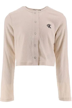 Calvin Klein Cardigan - Light Crinkle - Whitecap Gray