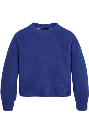 Tommy Hilfiger Bluse - Strik - Pointelle - Navy Voyage