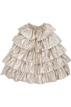 Meri Meri UdklÃ¦dning - Gold Ruffle Cape