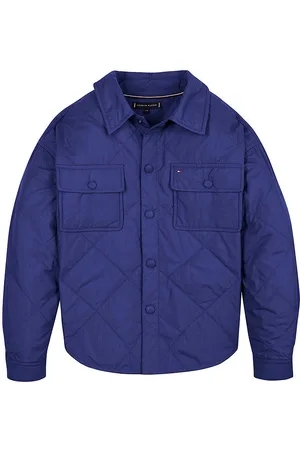Tommy Hilfiger Jakke - Padded Overshirt - Navy Voyage