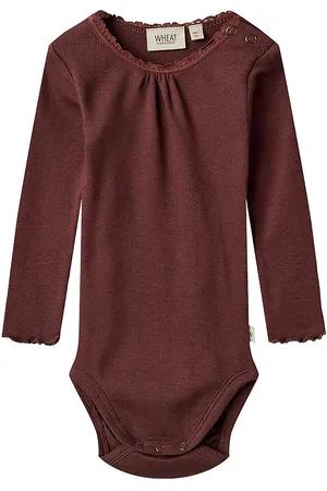 WHEAT Body l/Ã¦ - Rib - Lotta - Aubergine