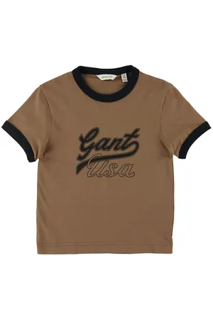GANT T-shirt - Cropped - Cocoa Brown