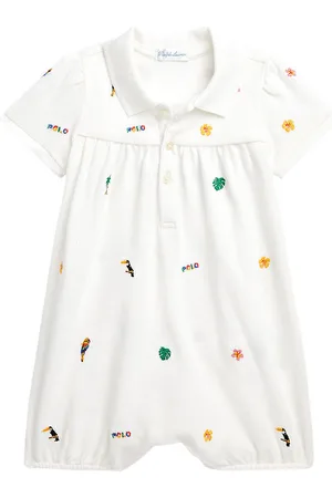 Ralph Lauren Sommerdragt - Hvid m. Broderier