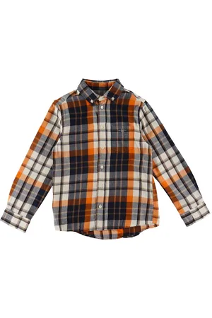 GANT Skjorte - Ternet - Shield - Cocoa Brown