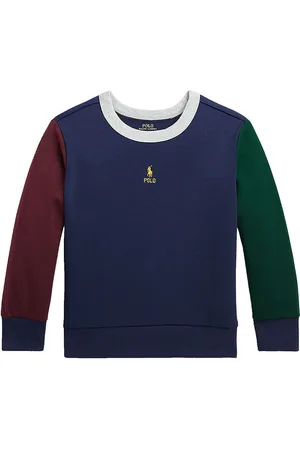 Ralph Lauren Bluse - Navy m. Bordeaux/MÃ¸rkegrÃ¸n