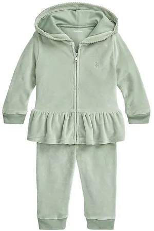 Ralph Lauren Cardigan/Velourbukser - StÃ¸vet GrÃ¸n