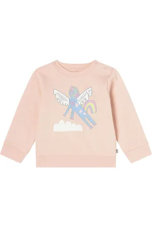 Stella McCartney Sweatshirt - Pudderrosa m. EnhjÃ¸rning