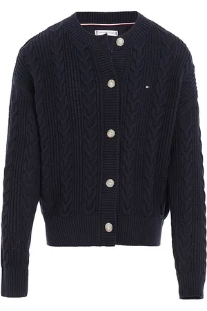 Tommy Hilfiger Cardigan - Cable Strik - Desert Sky