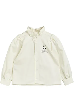 Mini Rodini Skjorte - Chef Panda - Hvid