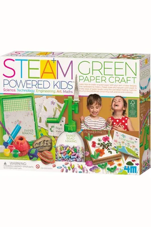 4M Genbrugspapir SÃ¦t - STEAM Powered Kids - Green Paper Craft