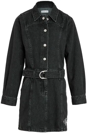 Calvin Klein Kjole - Denim - Lightweigt Black