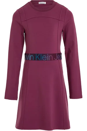 Calvin Klein Kjole - Amaranth m. Sort/Multifarver
