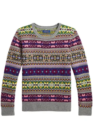 Ralph Lauren Bluse - Uld - Multifarvet m. MÃ¸nster