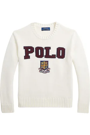 Ralph Lauren Bluse - Strik - Creme m. Polo