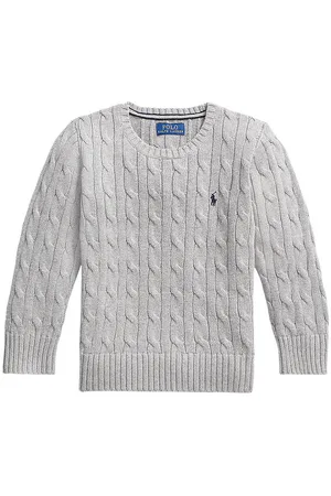 Ralph Lauren Bluse - Strik - GrÃ¥meleret