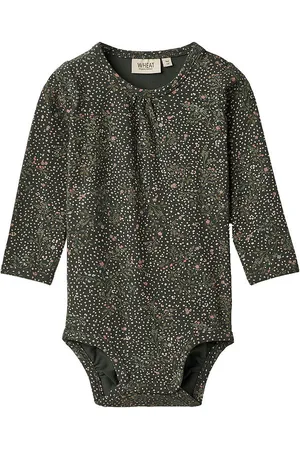 WHEAT Body l/Ã¦ - Liv - Black Coal Small Flowers
