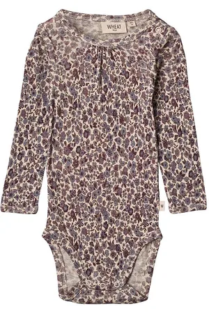 WHEAT Body l/Ã¦ - Uld - Gatherings - Purple Flowers