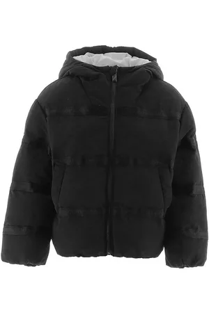 Emporio Armani Dynejakke - Sort m. Logostriber