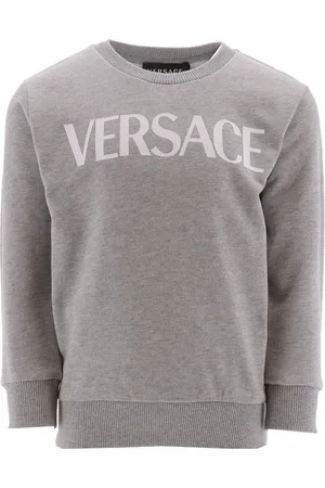 VERSACE Sweatshirt - GrÃ¥meleret m. Hvid