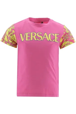 VERSACE T-shirt - Fuchia m. Gul