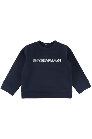 Emporio Armani Sweatshirt - Navy m. Hvid